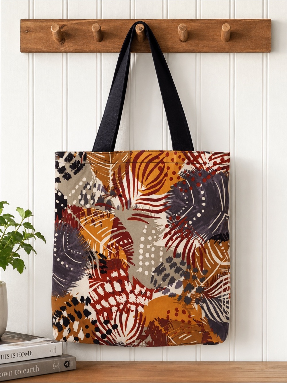Vera Bradley Brown and Cream‎ Tote Bag